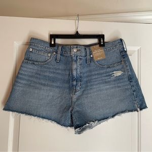 Madewell relaxed denim shorts NWT
